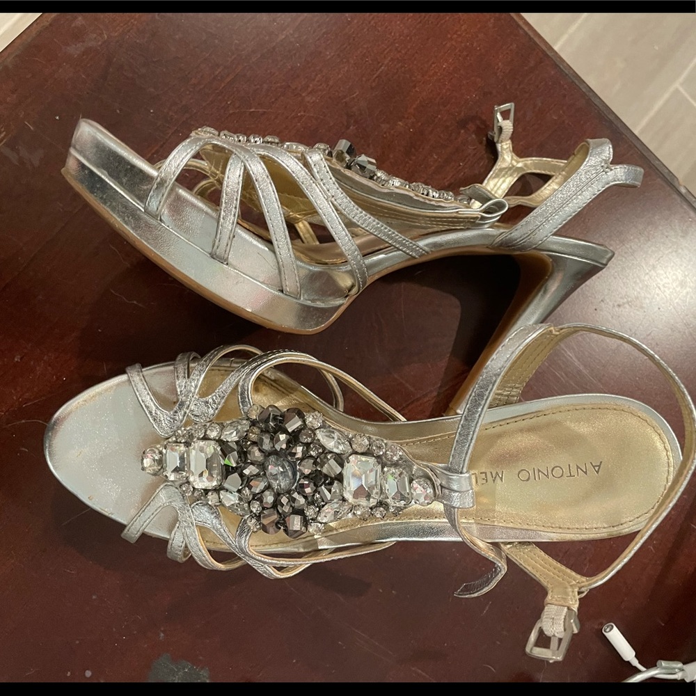 Antonio melani rhinestoned heels